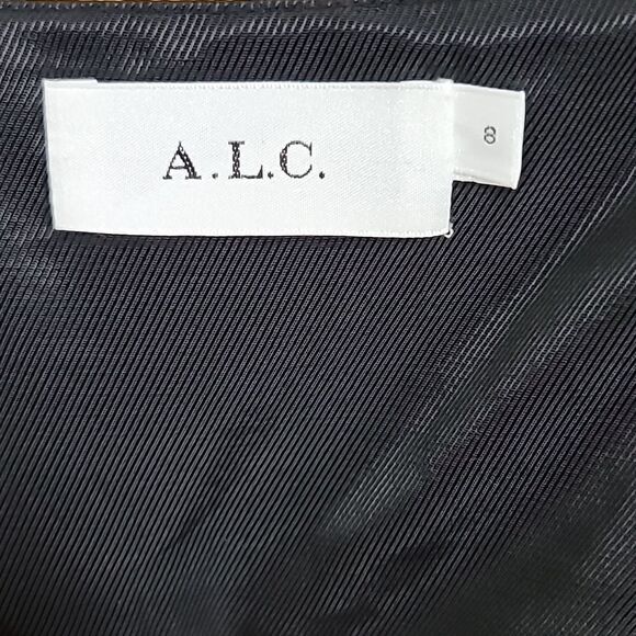 A. L. C Sienna Accordion Pleated Dress in Marigold - Picture 4 of 11